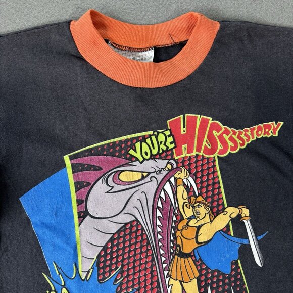 VTG 90s Disney Hercules Graphic T-Shirt Youth Single Stitch Hero Comics RARE - Picture 2 of 14